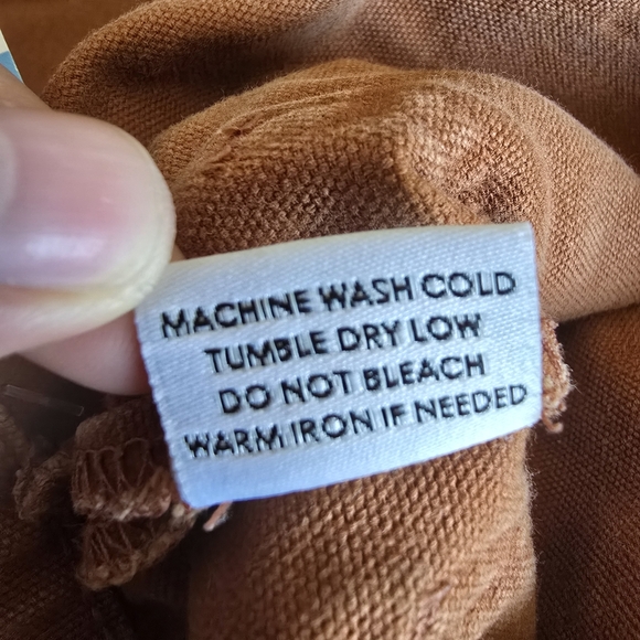 Lykke Wullf Women's‎ Size XS Rust Sandi Wide Leg 100% Cotton Pants *Flaws - Picture 8 of 12